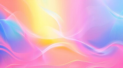 Obraz premium A vibrant, abstract background featuring soft waves in pastel colors, ideal for digital art or creative projects.