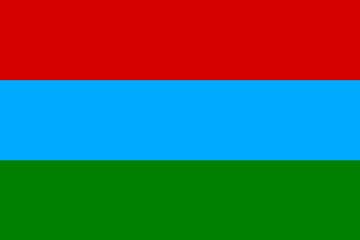 Flag of Republic of Karelia (Russian Federation, Russia)