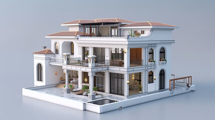  Free image photos and building 3D render Background