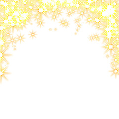 Golden Star Light Frame For Decoration Shimmering Star Frame