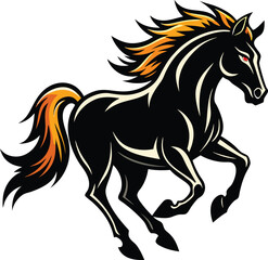 Horse silhouette vector