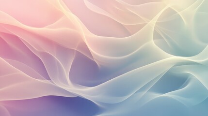 Fototapeta premium A tranquil abstract background with flowing curves and gentle transitions of color, evoking a sense of peace and fluidity.