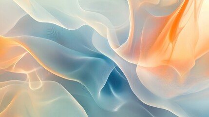 Obraz premium A tranquil abstract background with flowing curves and gentle transitions of color, evoking a sense of peace and fluidity.