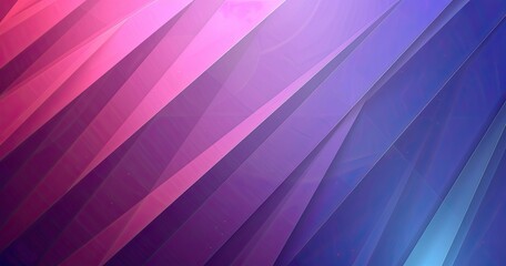 Obraz premium A vibrant, abstract design featuring layered geometric shapes in shades of pink and blue, ideal for backgrounds or digital art.