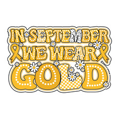 Childhood cancer awareness coquette bow png,In September We Wear Gold Png, Cancer Coquette Bow Gold...
