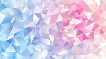 Fototapeta premium A vibrant, abstract geometric background featuring a blend of soft blue and pink hues, ideal for digital design projects.