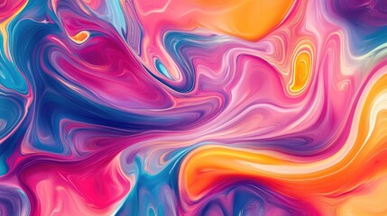 Obraz premium An abstract background featuring vibrant, swirling colors in a fluid motion, creating a dynamic and visually stimulating pattern.