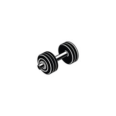 dumbbell isolated on white background