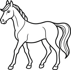 Obraz premium Horse silhouette vector