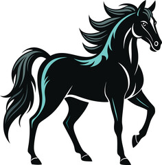 Horse silhouette vector