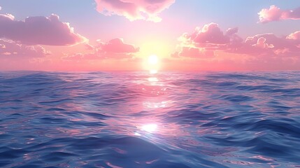 Obraz premium Aerial view shows crystal clear ocean waters on World Oceans Day.