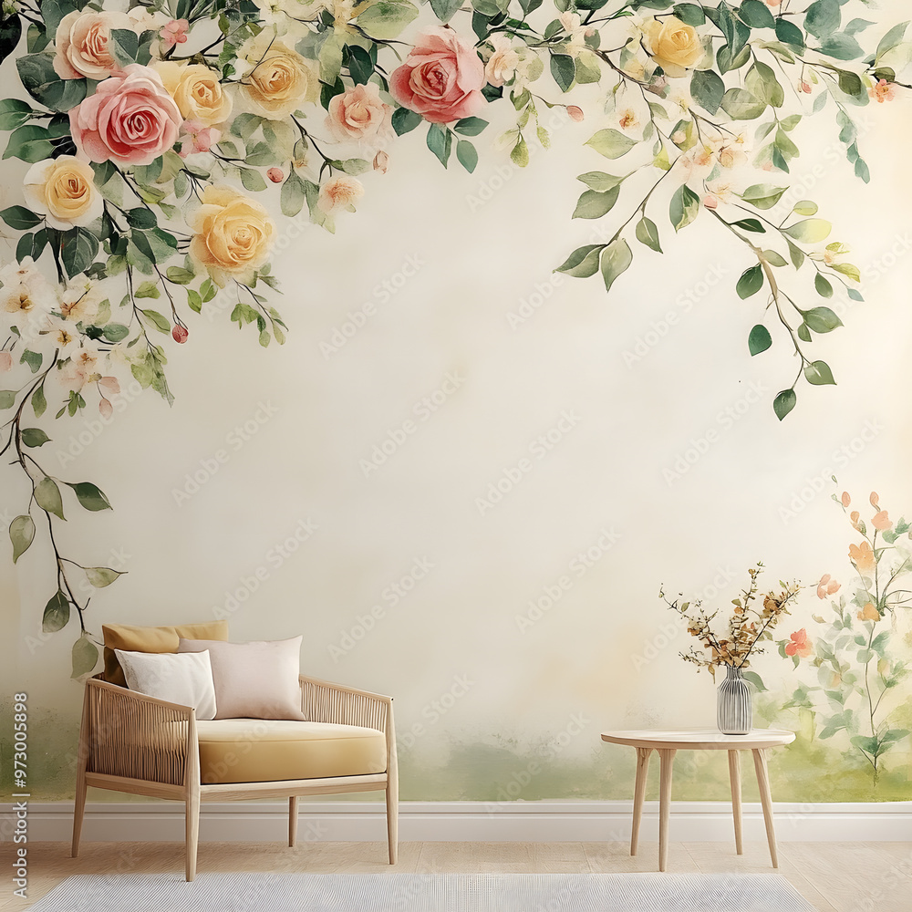 Fototapete joyful wallpaper elegant designs with areas for custom messages offers a perfect blend creativity an