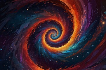 The Vortex of Time: A Cosmic Dance of Numbers and Galaxies
