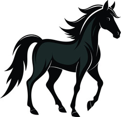 Horse silhouette vector