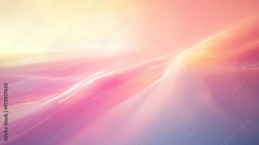 Poster futuristic background with soft light colors and gentle gradients, creating a sleek and modern atmos