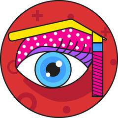 Beauty makeup cosmetic multi colored icon pack