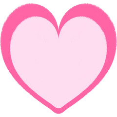 Mini Heart Pink Heart Cute Doodle Illustration