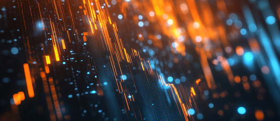 Stock trend chart, technology trend line chart