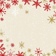 Christmas patterned on beige background vector
