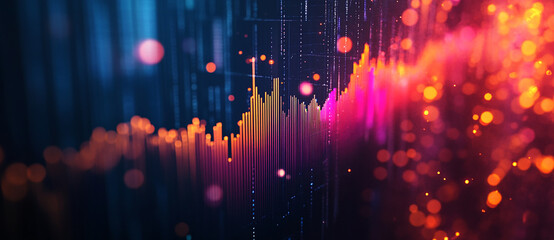 Stock trend chart, technology trend line chart