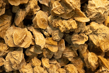 A desert rose, an intricate rose-like formation of crystal clusters