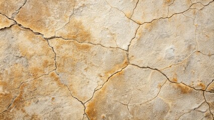 Fototapeta premium Sandy-grey stone texture with cracks and stains , stone, texture, grey, sandy, cracks, stains, natural, rough, surface, background