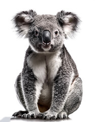 Fototapeta premium cute australia koala isolated on white background