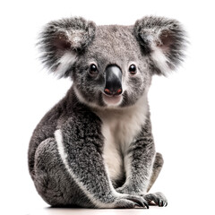 Naklejka premium cute australia koala isolated on white background