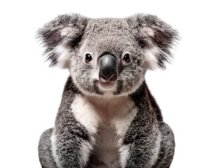 Fototapeta premium cute australia koala isolated on white background