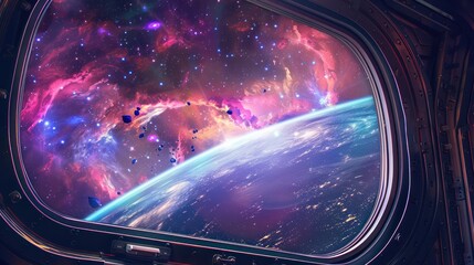 Earth From Space, A View From A Spacecraft Window