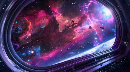 Cosmic View from a Spaceship