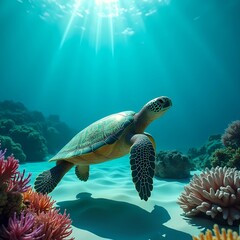 Fototapeta premium Viaje en las profundidades