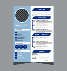 Best Modern Resume Design Template.