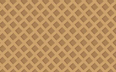 Naklejka premium Crisp chocolate waffles summer pattern seamless texture