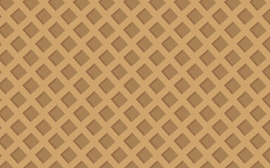 Naklejka premium Crisp chocolate waffles summer pattern seamless texture