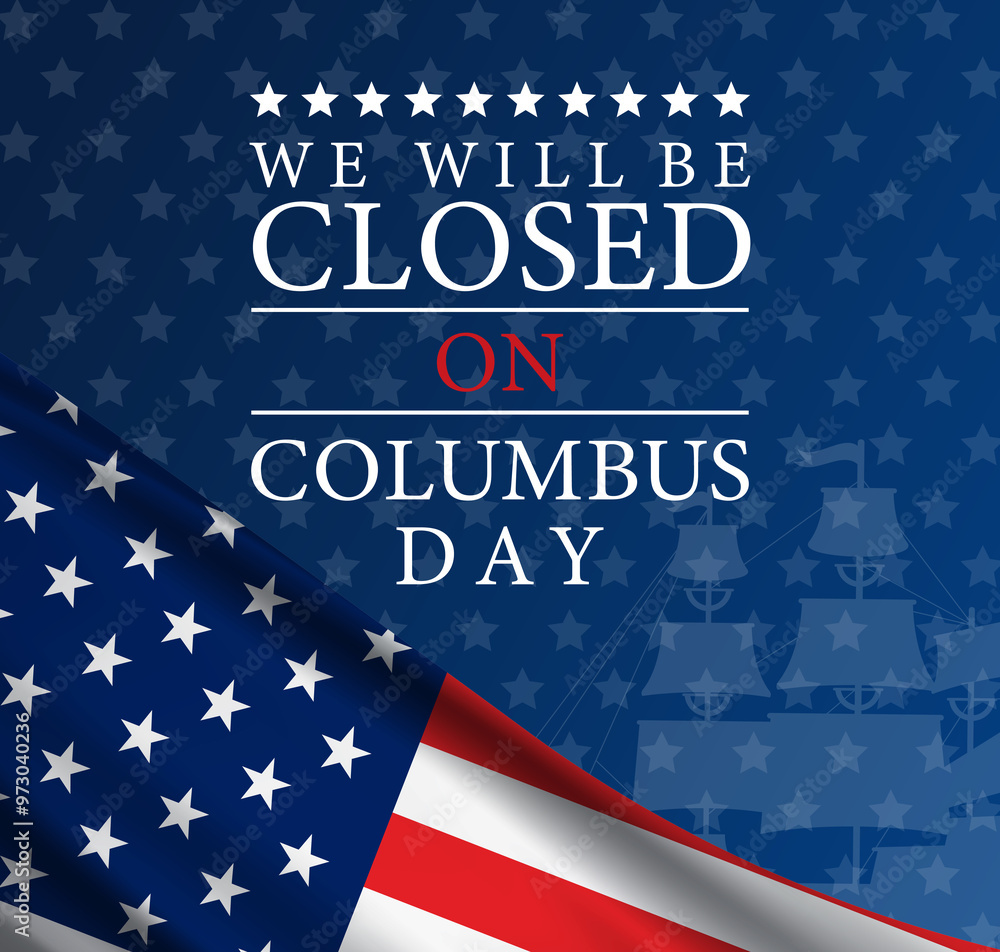 Canvas Prints columbus day usa background