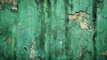 Obraz premium A green texture with a weathered and rustic look, ideal for earthy designs