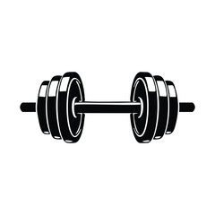 Dumbell Drawing Design Vector Illustration Clipart Eps