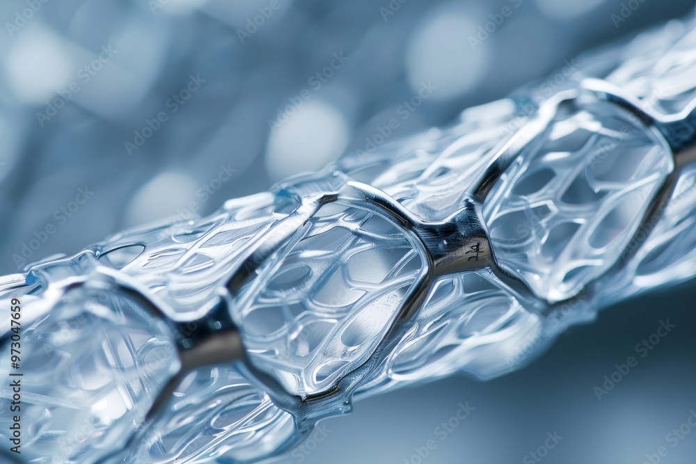 Poster a detailed view reveals the complexity of a transparent design element that highlights innovation in