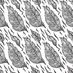 Obraz premium A pattern of ginkgo leaves is highlighted on a white background. A pattern of flowers. Vector illustration. For nature, eco and design. Hand-painted plants, a frame for a postcard.