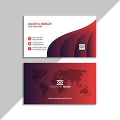 Modern business card design with high-resolution graphics