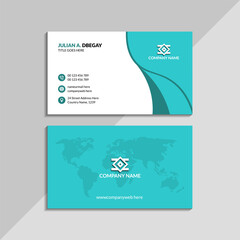 Modern business card design with high-resolution graphics, professional and customizable template