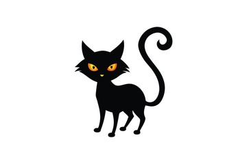 Cat Devil vector art and illustration