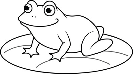 frog on white