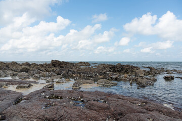 Travelling Scenery of Coastal Rocks in Fangchenggang, Guangxi, China