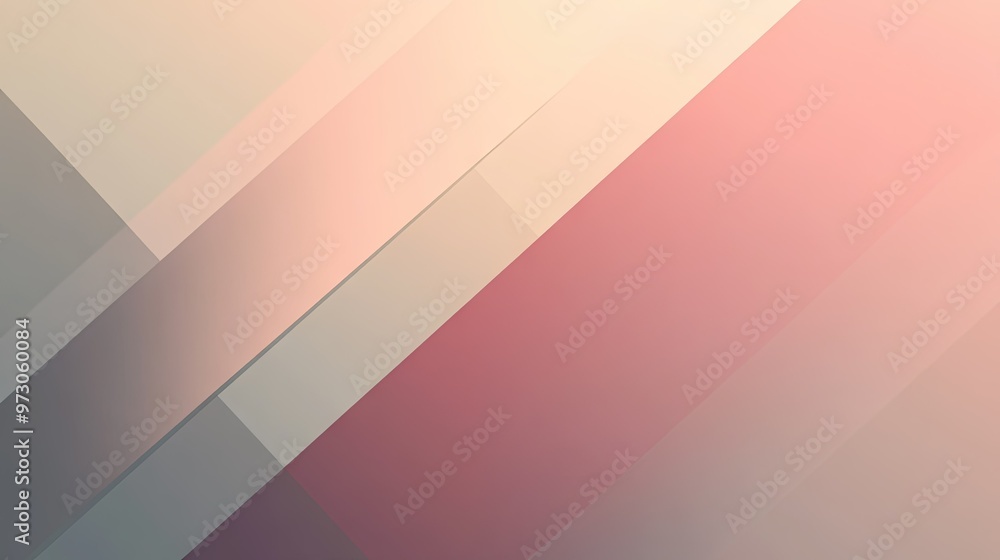 Poster a minimalist abstract background with soft gradients and simple geometric shapes in muted tones.