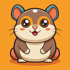 Print Adorable Hamster Clipart Vector Illustration Featuring Cute and Playful Hamsters for Fun and Creative Designs