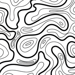 Fluid Topography: Modern Abstract Wave Lines