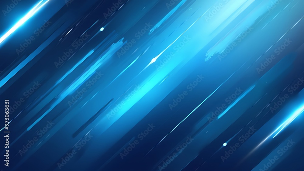 Poster dynamic blue background with smooth, diagonal streaks, creating a sense of motion and energy. ideal 