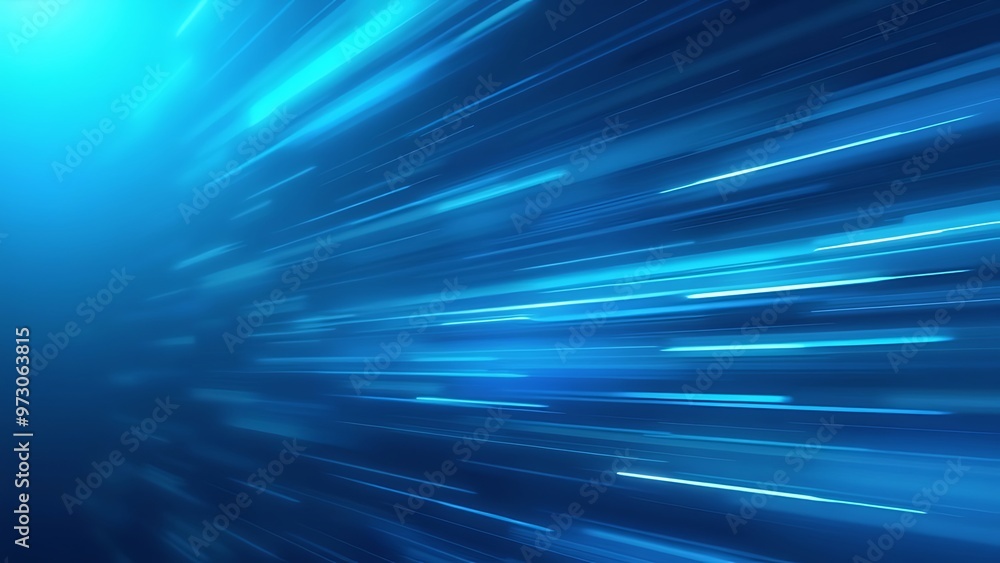 Poster dynamic blue background with smooth, diagonal streaks, creating a sense of motion and energy. ideal 